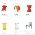 Plastic Transparent clear Coffee Stool Round Modern Chair